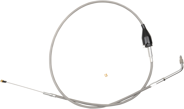 Stainless Braided Handlebar Idle Cable Silver 38 cm - 43 cm (15' - 17'), 1, nordicamoto.ro