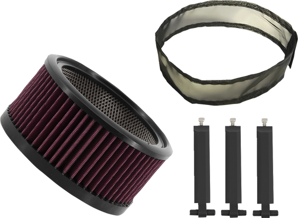 Big Power Filter Kit Black, 2, nordicamoto.ro
