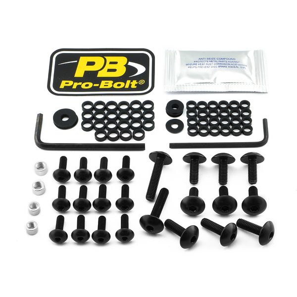 Fairing Bolt Kit For Kawasaki Black, 1, nordicamoto.ro
