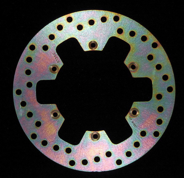 Round D-series Fixed Offroad Brake Rotor Silver, Stainless Steel, 1, nordicamoto.ro