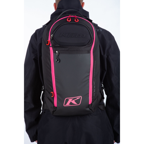 Rucsac Snowmobil Klim Krew 16 Black - Knockout Pink-5