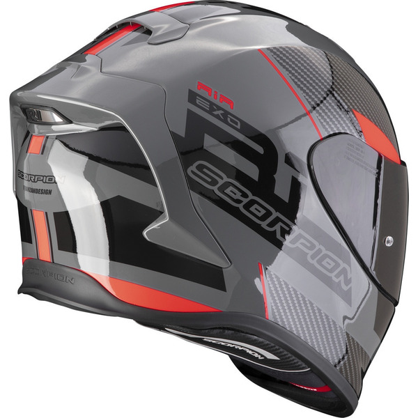 Casca integrala sport SCORPION EXO-R1 EVO AIR FINAL Argintiu/Negru/Alb L +, 2, nordicamoto.ro