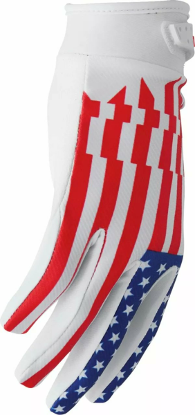 THOR Launchmode Gloves White, Red, Blue -6