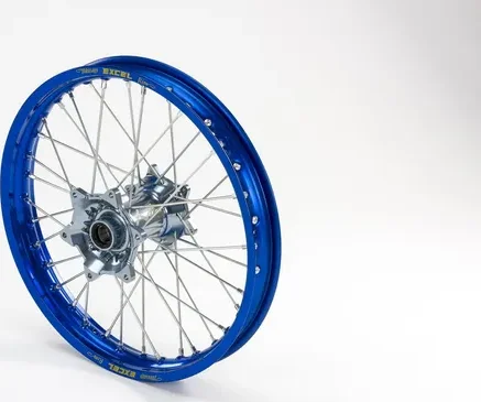 Elite Mx-en Wheel, Silver Spokes Blue, Silver-0