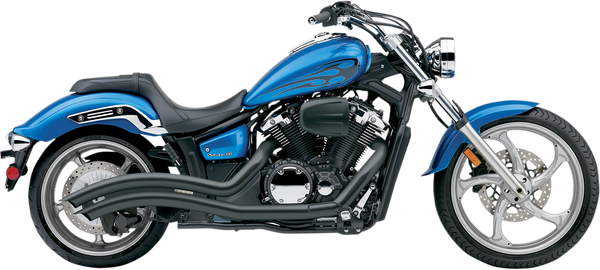 Speedster Swept Exhaust System Black, 1, nordicamoto.ro