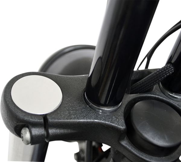 Flush-mount Fork Caps Black, 3, nordicamoto.ro