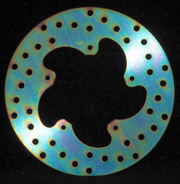 Round D-series Scooter Brake Rotor Silver, Stainless Steel, Zinc, 1, nordicamoto.ro