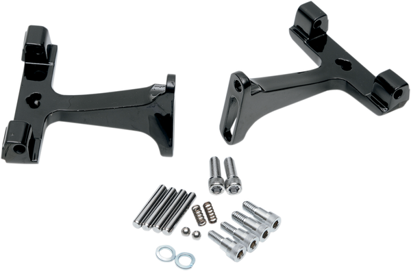 Passenger Floorboard Mounts For Dressers Black, 1, nordicamoto.ro