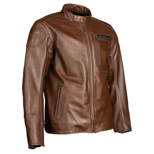 Geaca Moto Touring Klim Sixxer Leather Gunmetal Black-10