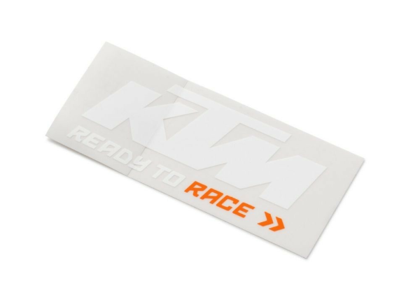 Sticker KTM Logo White/Orange
