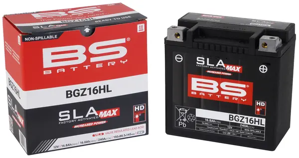 Sla Max Factory- Activated Agm Maintenance-free Battery Black -0