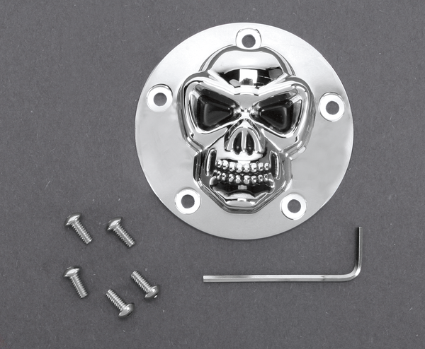 3-d Skull Points Cover Chrome, 1, nordicamoto.ro