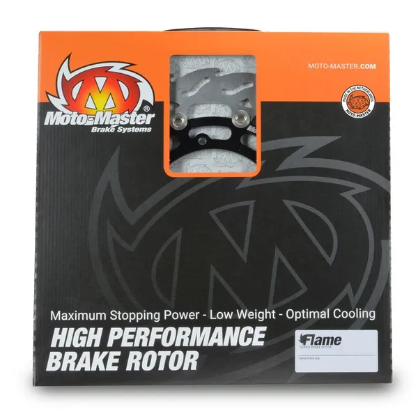 Flame Series Floating Rotor Black, Silver, Stainless Steel-0