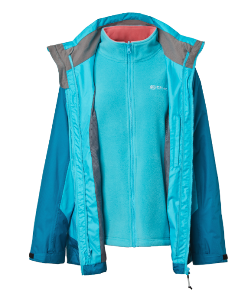 Geacă Damă Snowmobil 3-în-1 Albastră cu Polar Fleece CFMOTO, 11, nordicamoto.ro