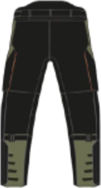 PANTALONI TERRA ADV V3 NEGRU/VERDE, 2, nordicamoto.ro