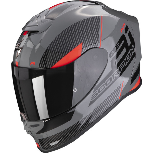 Casca integrala sport SCORPION EXO-R1 EVO AIR FINAL Argintiu/Negru/Alb L +, 1, nordicamoto.ro