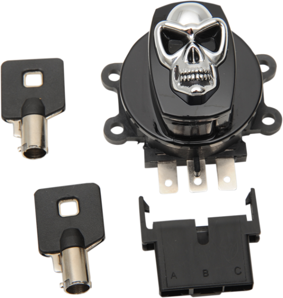 Skull Ignition Switch Black, 3, nordicamoto.ro