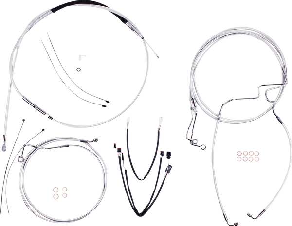 Sterling Chromite Ii® Designer Handlebar Installation Kit Silver, 2, nordicamoto.ro