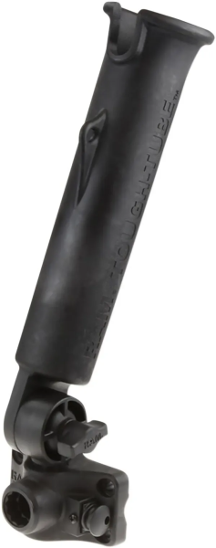 Ram Tough-tube Rod Holder With Bulkhead-flat Surface Base Black -0