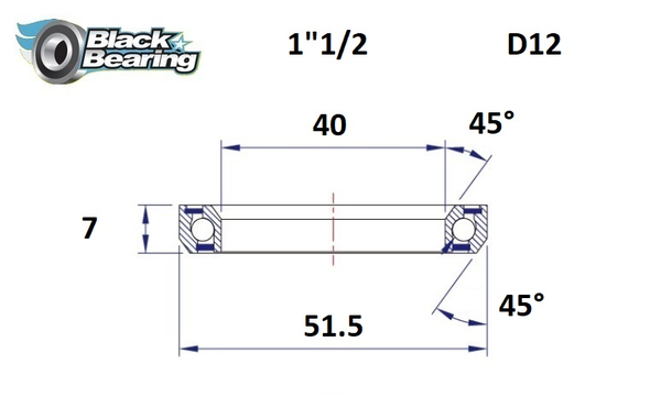 Headset Bearing, 1, nordicamoto.ro
