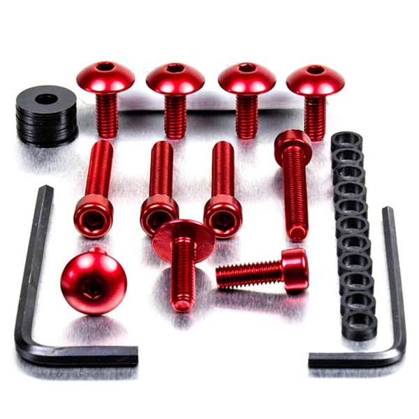Fairing Bolt Kit For Suzuki Red, 1, nordicamoto.ro