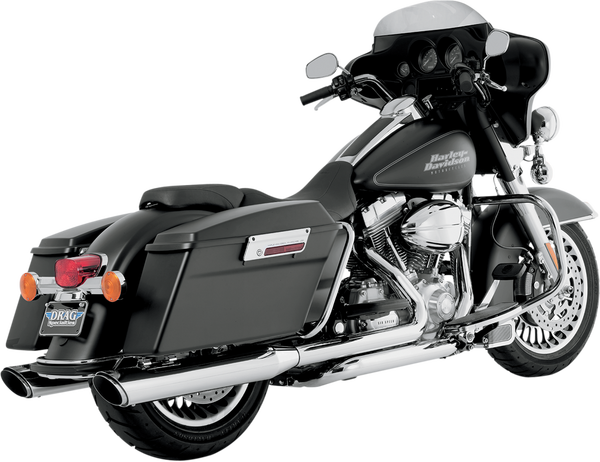 Twin Slash Slip-on Muffler Chrome, 1, nordicamoto.ro