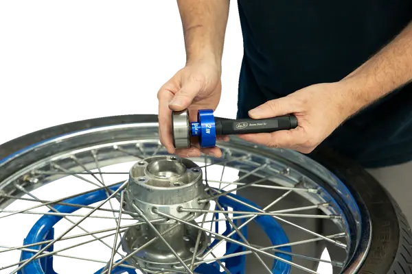 MOTION PRO Wheel Bearing Driver Set For Harley Davidson Blue, Anodized -0