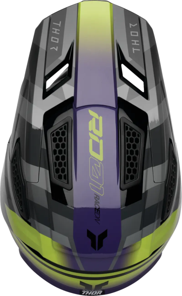 Casca Thor Fleet Camber Negru/Mov/Galben Fluo XXL-0