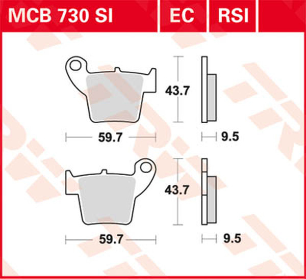 Plăcuțe de frână ceramice din seria Ec, 1, nordicamoto.ro