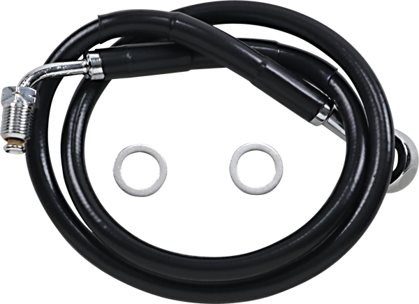 Extended Length Stainless Steel Brake Line Black, Vinyl Coated Oversize [+152 mm (6'')], 1, nordicamoto.ro