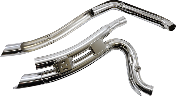 Speedster Swept Short Exhaust System Chrome, 4, nordicamoto.ro
