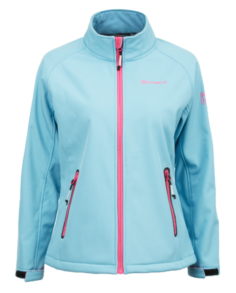 GEACĂ DAMĂ SOFTSHELL SAXE CFMOTO – ALBASTRU/ROZ, 6, nordicamoto.ro