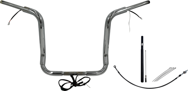Plug & Play Ez Install 1-1/2(r) Round Top Handlebar Kit Silver, 2, nordicamoto.ro