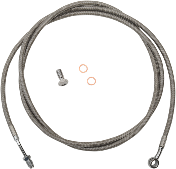 Stainless Steel Braided Clutch Cable Silver, 1, nordicamoto.ro