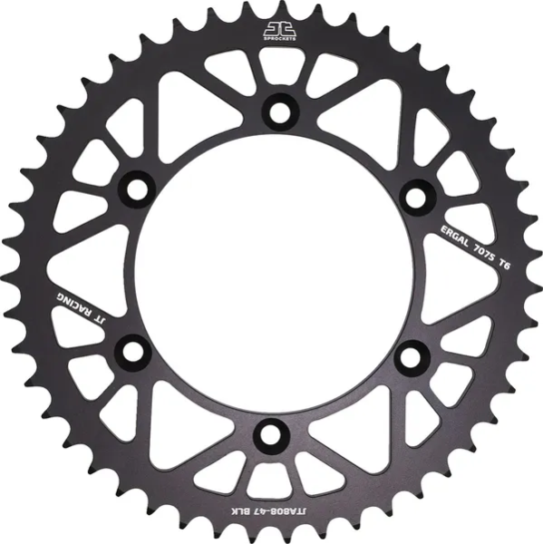 JT SPROCKETS Racelite Aluminum Rear Sprocket Black 