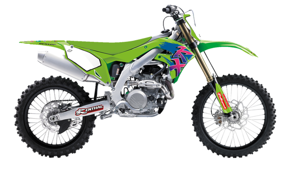 Graphic Kit Retro With Seat Cover Pink, Green, Blue, 3, nordicamoto.ro