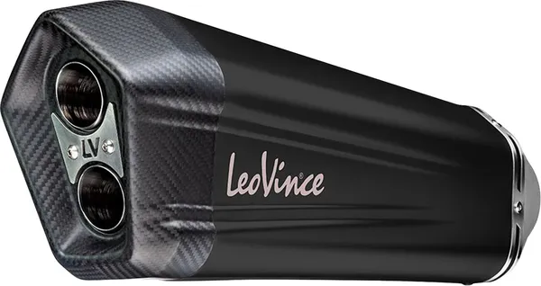 Tobă de eșapament LeoVince LV-12 Black Edition Slip-On pentru Honda CRF1100L Africa Twin / Adventure Sports (2020-2025), 1, nordicamoto.ro