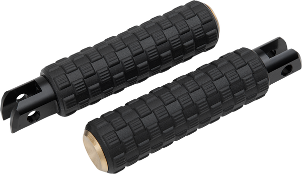 M-eight Fusion Footpegs Black, Brass, 1, nordicamoto.ro