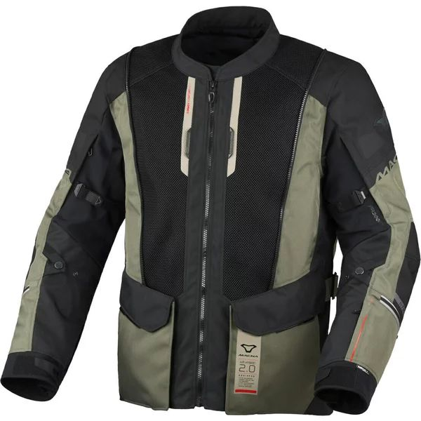Geaca textil impermeabila touring/adventure MACNA AIR HYBRID 2.0 XXL Gri/Negru/Rosu, 4, nordicamoto.ro