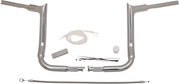 1-1/2(r) Ez Install Pointed Top Handlebar Kit Silver, 2, nordicamoto.ro