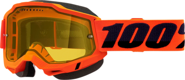 100% Accuri 2 Snow Goggles Orange, Hi-vis  ONE SIZE, 1, nordicamoto.ro