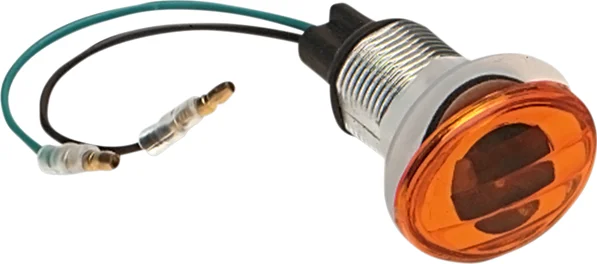 Flat Oval Marker Lights Amber, 1, nordicamoto.ro