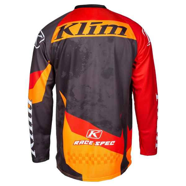 Tricou Snowmobil Klim Revolt Black - Fiery Red-13