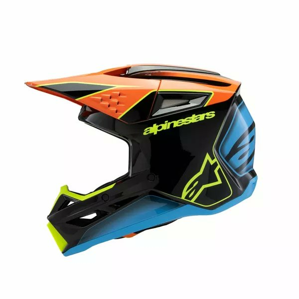 Casca CopiiAlpinestars S-M3 Fray Black/Blue/Orange/Yellow-4