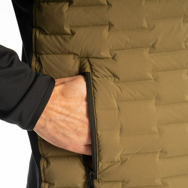 Hanorac Klim Boulder Stretch Down Hybrid Dark Olive - Black-3