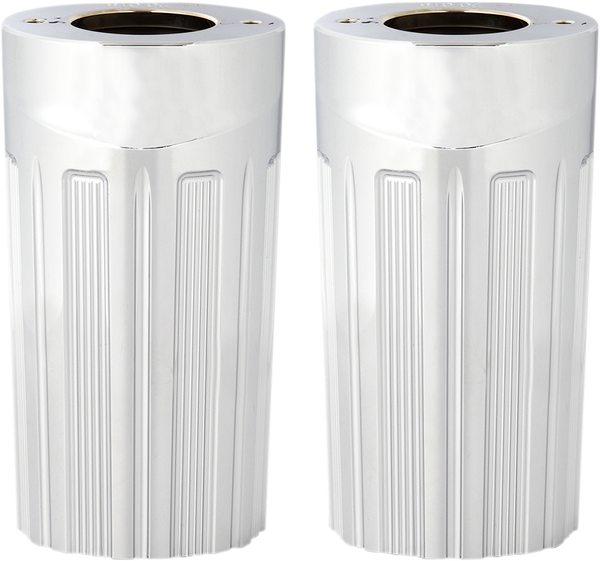 Aluminum Fork Boot Covers Silver, 1, nordicamoto.ro