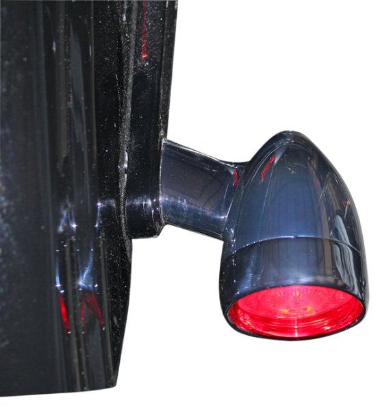 Probeam® Bullet Bezel Rear Led Turn Signal Inserts Chrome, 1, nordicamoto.ro