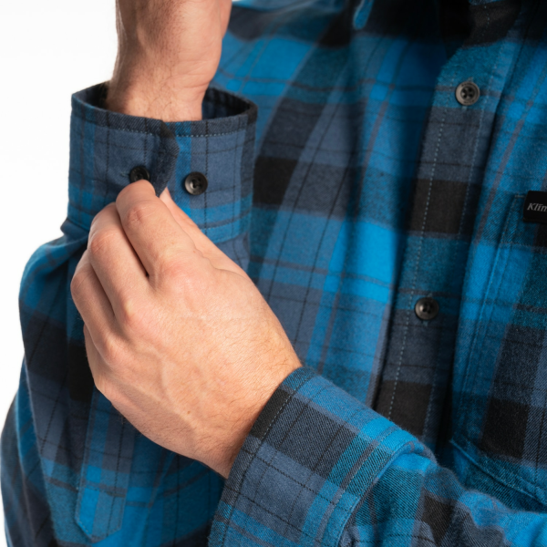 Camasa Klim Cottonwood Midweight Flannel Fiery Red - Black-11