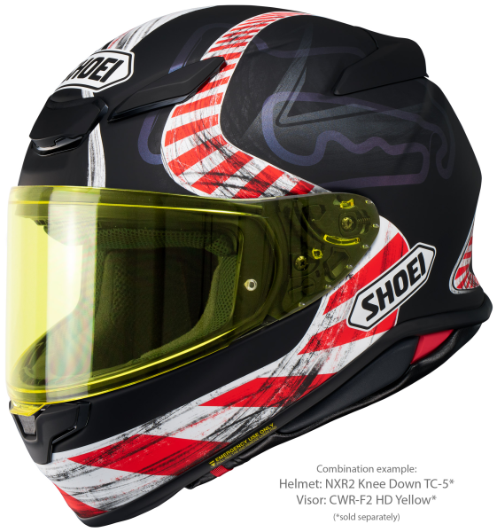 Casca integrala SHOEI NXR2 KNEE DOWN TC-5 Negru/Rosu/Alb Mat XXL-3