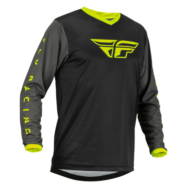 Combo Echipament Mx/Enduro Fly F-16 Negru/Gri/Fluo Galben-7